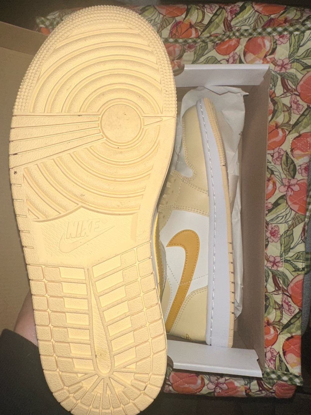 Nike air Jordan 1 low “yellow ochre” women’s size 8.5 men’s 7 - Picture 7 of 11